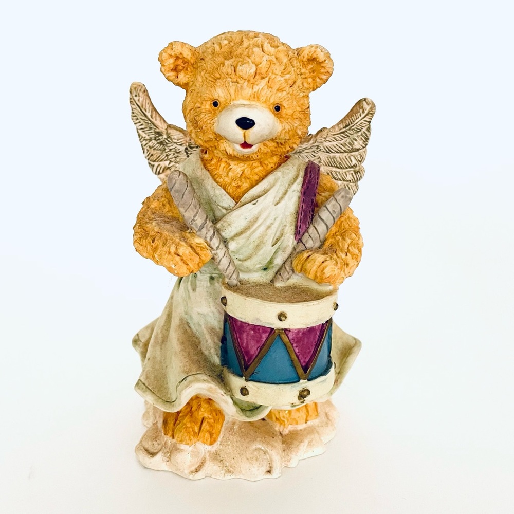 Angel Teddy Bear Drummer Boy